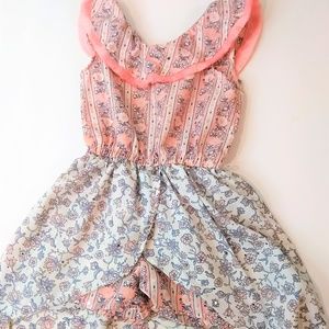 Little Lass Sparkly Sequin Floral Dress Size 4T